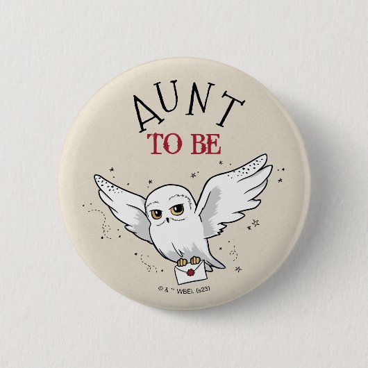 Harry Potter-Baby shower | Tante To Be Ronde Button 5,7 Cm (Voorkant)