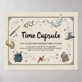 HARRY POTTER™ Baby shower Tijdcapsuleteken Poster (Voorkant)
