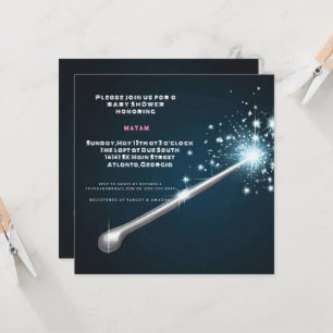 Harry Potter   Baby Shower toverstaf Kaart