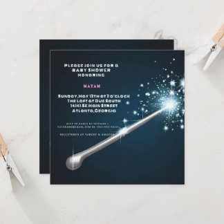 Harry Potter | Baby Shower toverstaf Kaart