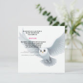 Harry Potter | Baby shower van witte uil Kaart (Staand voorkant)