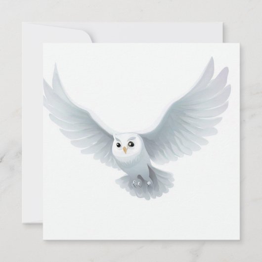 Harry Potter | Baby shower van witte uil Kaart (Achterkant)