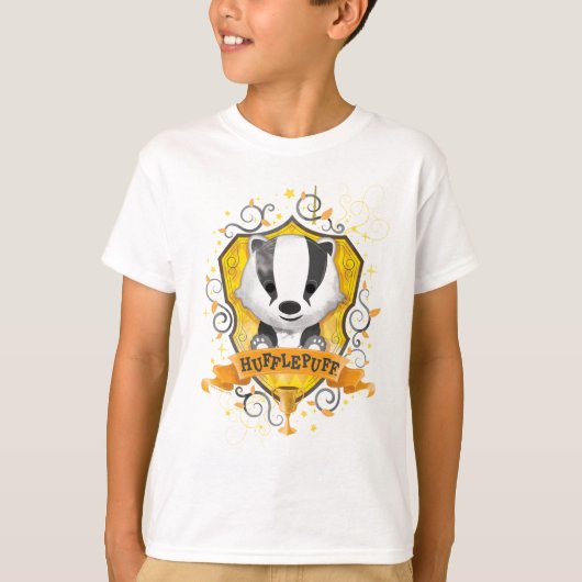Harry Potter | Betoverende HUFFLEPUFF™ wapenemblee T-shirt (Voorkant)