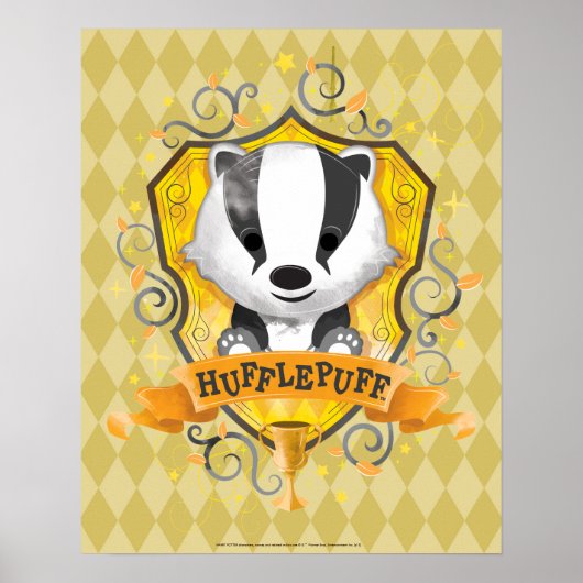 Harry Potter | Betoverende HUFFLEPUFF™ Wapenschild Poster (Voorkant)