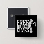 Harry Potter | Bevrijd De Huiselfen Vierkante Button 5,1 Cm (Voorkant /achterkant)