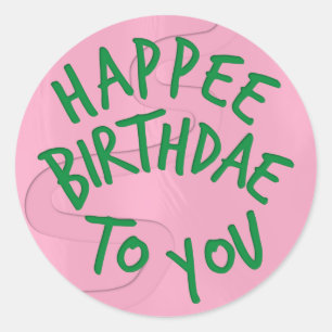 Harry Potter Birthdae Cake Ronde Sticker
