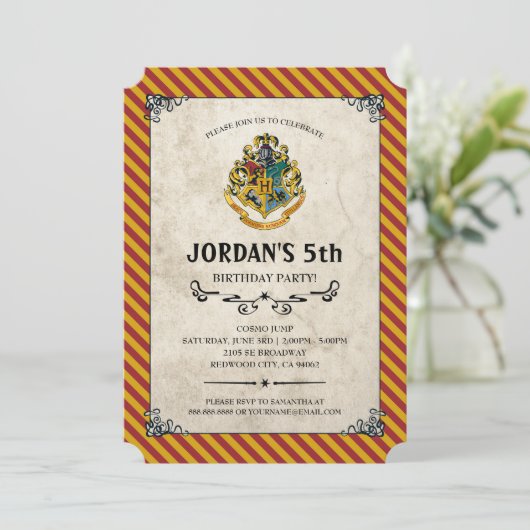 Harry Potter Birthday Kaart (Staand voorkant)