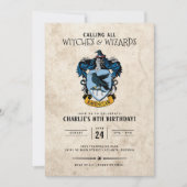 Harry Potter Birthday | Ravenclaw-uitnodiging Kaart (Voorkant)