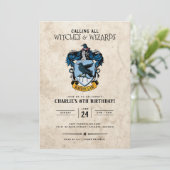 Harry Potter Birthday | Ravenclaw-uitnodiging Kaart (Staand voorkant)