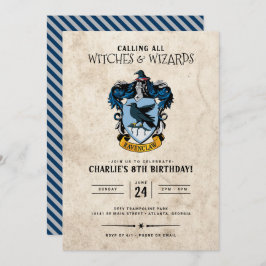 Harry Potter Birthday | Ravenclaw-uitnodiging Kaart