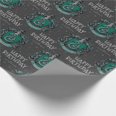 Harry Potter Birthday | Slytherin-alkboard Cadeaupapier (Hoek)