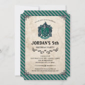 Harry Potter Birthday | Slytherin Kaart (Voorkant)