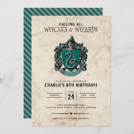 Harry Potter Birthday | Uitnodiging voor Slytherin