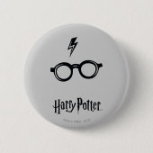 Harry Potter | Bliksem en bril Ronde Button 5,7 Cm (Voorkant)