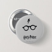Harry Potter | Bliksem en bril Ronde Button 5,7 Cm (Voorkant /achterkant)