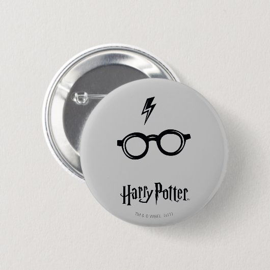Harry Potter | Bliksem en bril Ronde Button 5,7 Cm (Voorkant /achterkant)