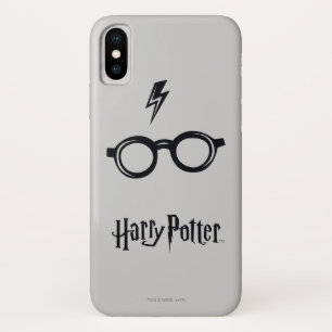 Harry Potter   Bliksemlitteken en Bril iPhone X Hoesje