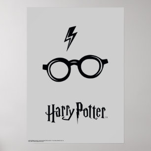 Harry Potter Bliksemlitteken en Bril Poster