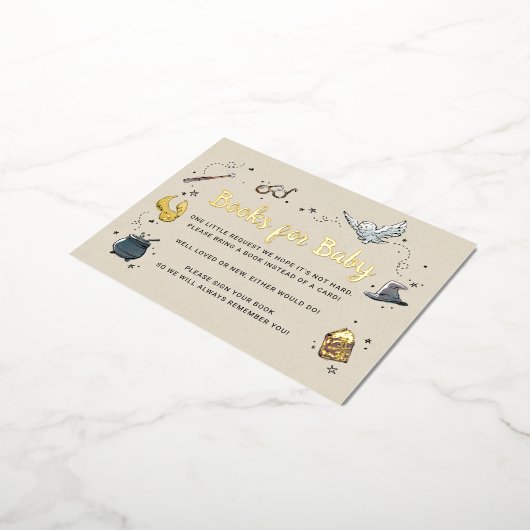 Harry Potter - Boeken voor Baby Uitnodiging (Gedraaid)