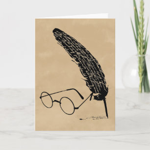 Harry Potter Bril en ganzenveer Kaart