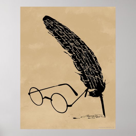 Harry Potter | Bril en ganzenveer Poster (Voorkant)