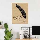 Harry Potter | Bril en ganzenveer Poster (Thuiskantoor)