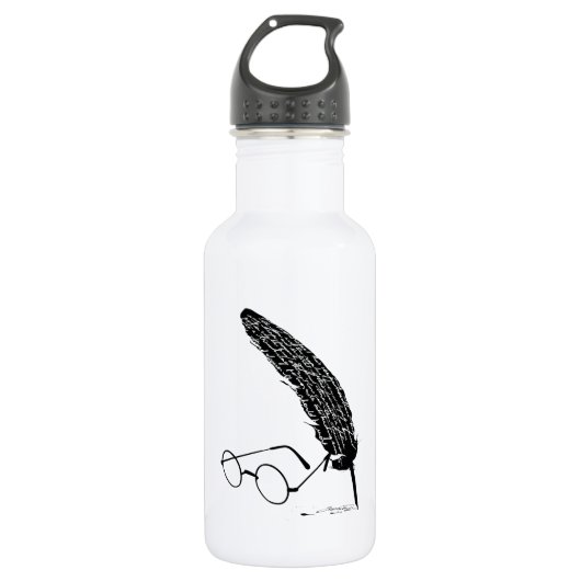 Harry Potter | Bril en ganzenveer Waterfles (Voorkant)