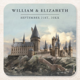Harry Potter Bruiloft | Hogwarts Kasteel Kartonnen Onderzetters