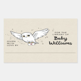 HARRY POTTER™ Cadeau Baby Shower Boekplaat Rechthoekige Sticker