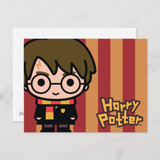 Harry Potter Cartoon Character Art Briefkaart (Voorkant / Achterkant)