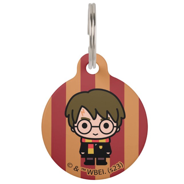 Harry Potter Cartoon Character Art Huisdierpenning (Voorkant)