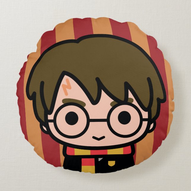 Harry Potter Cartoon Character Art Rond Kussen (Voorkant)