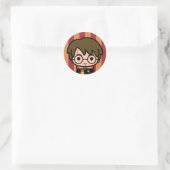 Harry Potter Cartoon Character Art Ronde Sticker (Tas)