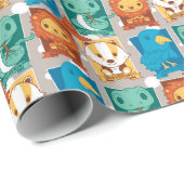 HARRY POTTER™ | CARTOON HOGWARTS™ HUISEN CADEAUPAPIER (Rol Hoek)