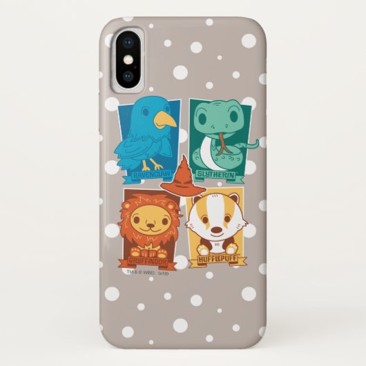 HARRY POTTER™ | CARTOON HOGWARTS™ HUISEN Case-Mate iPhone CASE (Achterkant)