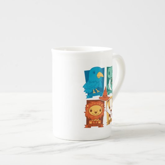 HARRY POTTER™ | CARTOON HOGWARTS™ HUISEN PORSELEIN KOP (Voorkant rechts)