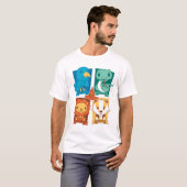 HARRY POTTER™ | CARTOON HOGWARTS™ HUISEN T-SHIRT (Voorkant volledig)