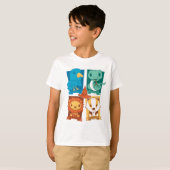 HARRY POTTER™ | CARTOON HOGWARTS™ HUISEN T-SHIRT (Voorkant volledig)