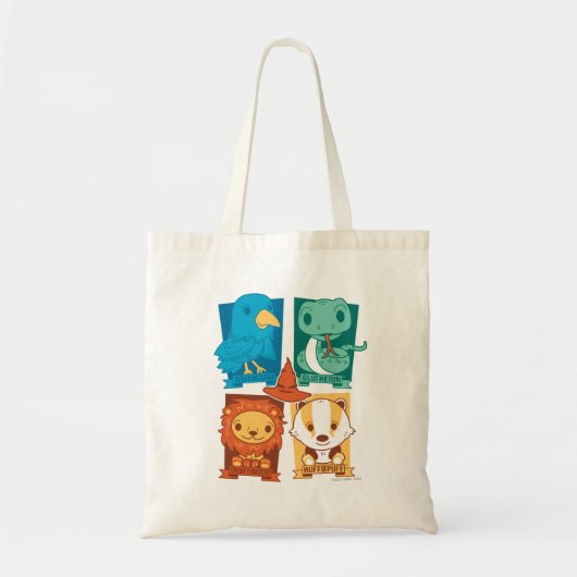HARRY POTTER™ | CARTOON HOGWARTS™ HUISEN TOTE BAG (Voorkant)