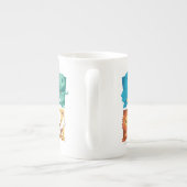 HARRY POTTER™ | CARTOON HOGWARTS™ HUISS PORSELEIN KOP (Achterkant)