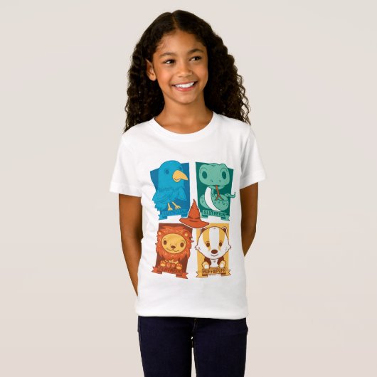 HARRY POTTER™ | CARTOON HOGWARTS™ HUISS T-SHIRT (Voorkant volledig)