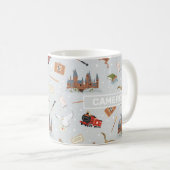 Harry Potter Cartoon Hogwarts Patroon Koffiemok (Voorkant rechts)