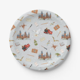 Harry Potter Cartoon Hogwarts Patroon Papieren Bordje