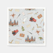 Harry Potter Cartoon Hogwarts Patroon Servet (Voorkant)