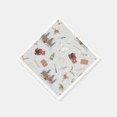 Harry Potter Cartoon Hogwarts Patroon Servet (Hoek)