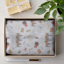 Harry Potter Cartoon Hogwarts Patroon Tissuepapier