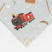 Harry Potter Cartoon Hogwarts Pattern Fleece Deken (Hoek)