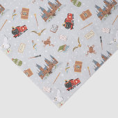 Harry Potter Cartoon Hogwarts Pattern Tissuepapier (Detail)