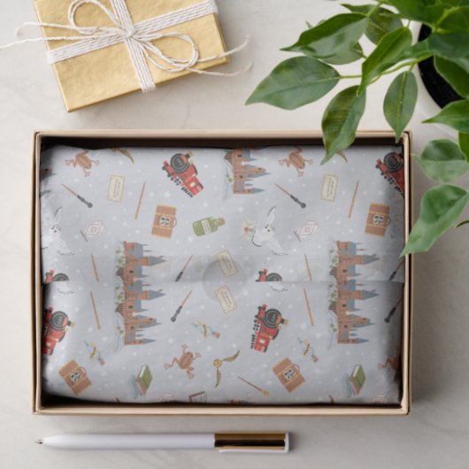 Harry Potter Cartoon Hogwarts Pattern Tissuepapier (Geschenk)