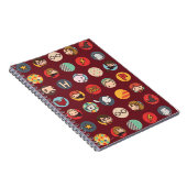 Harry Potter Cartoon Icons Patroon Notitieboek (Rechterzijde)